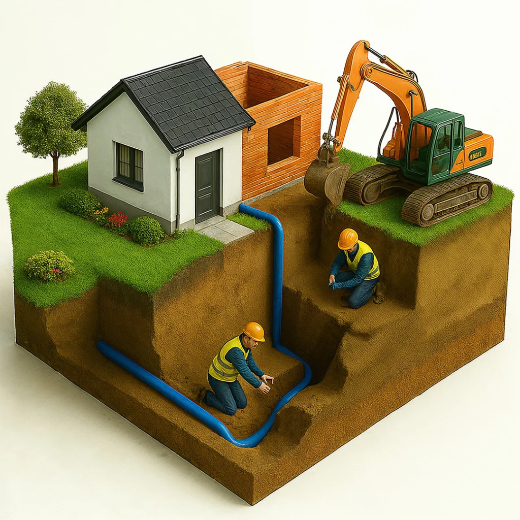 Budowa przyłącza wodociągowego Konstancin Jeziorna