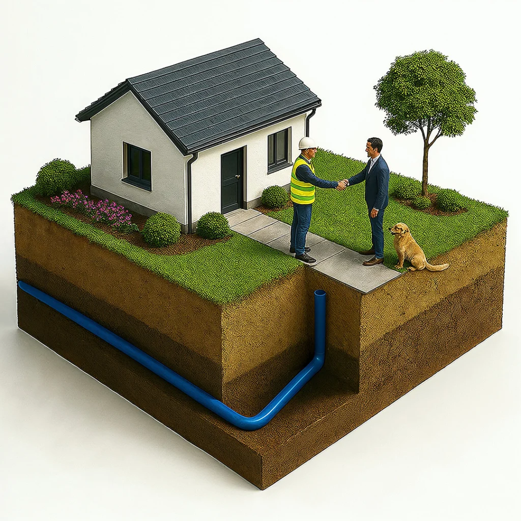 Budowa przyłącza wodociągowego Konstancin Jeziorna